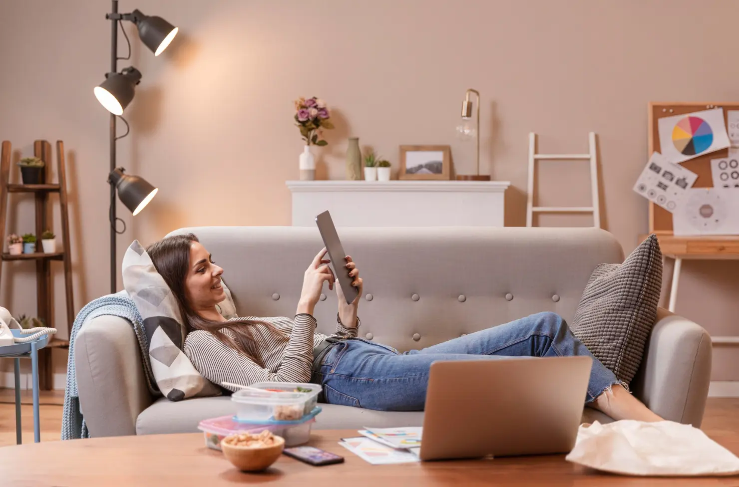Tecnologia na medida, casa, mulher